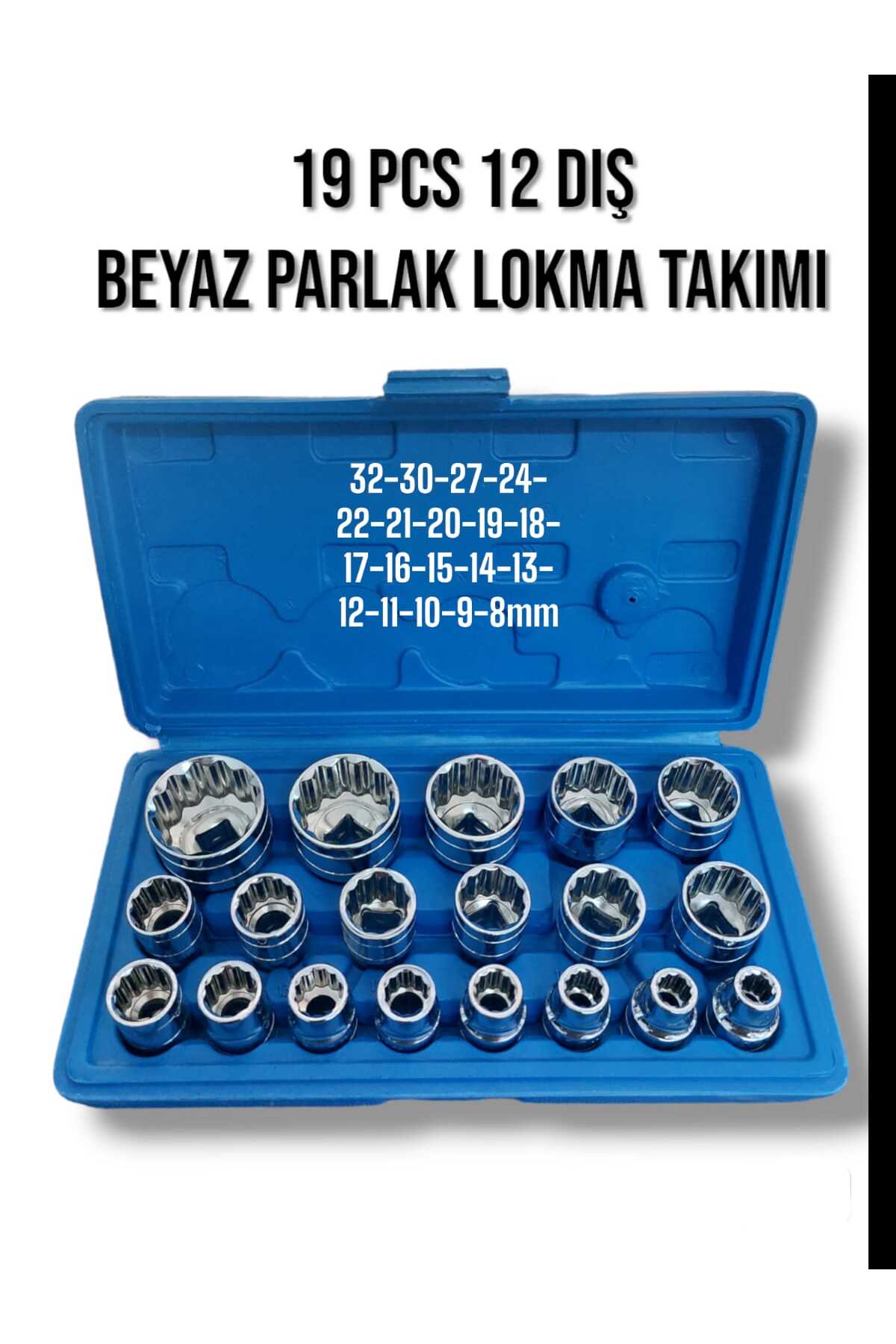1/2 12 Köşe Yıldız Lokma Seti 19 Parça Çantalı