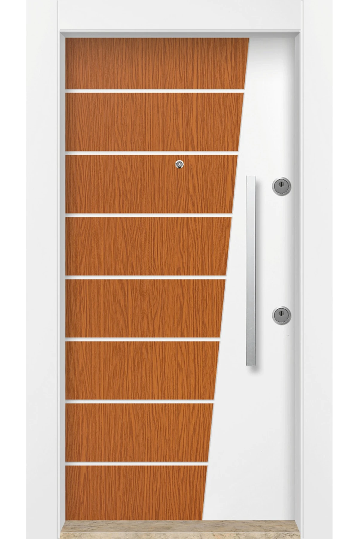 Dış Iklim Kapısı, Yağmura Güneşe Dayanıklı Çelik Kapı, Mn-6028 Sol