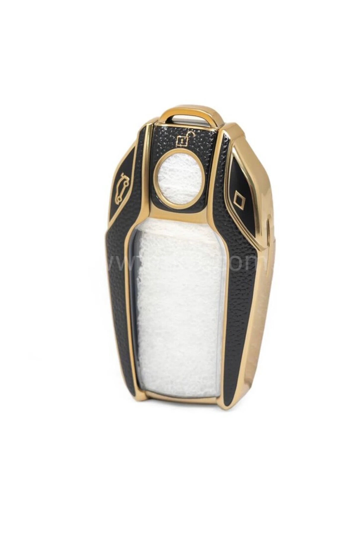 Bmw 5 Ve 7 Serisi G11 G12 G30 G31 G32 I8 I12 I15 Akıllı Anahtar Koruma Kılıfı Siyah Gold