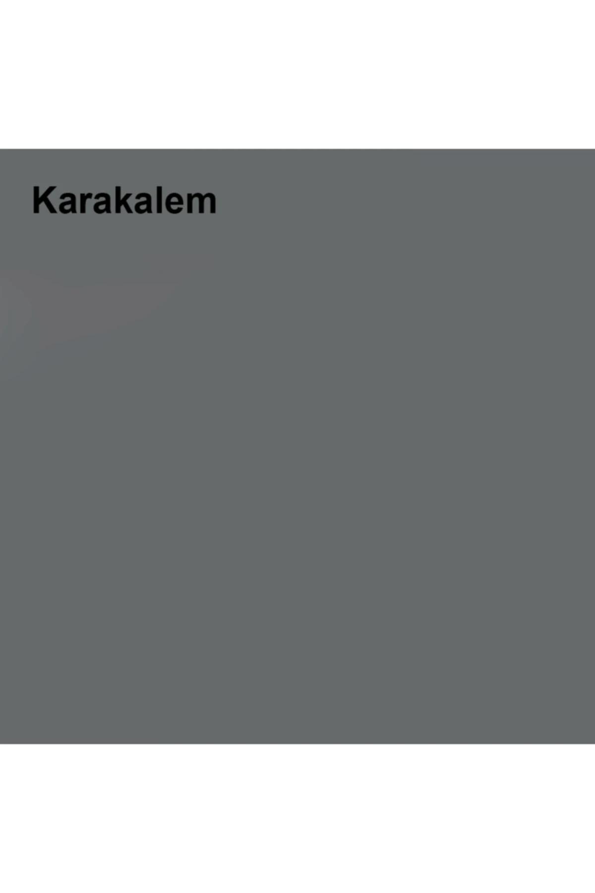 Plastik Mat Silinebilir Iç Cephe Boyası Kara Kalem 2,5 Lt (3,5 Kg)