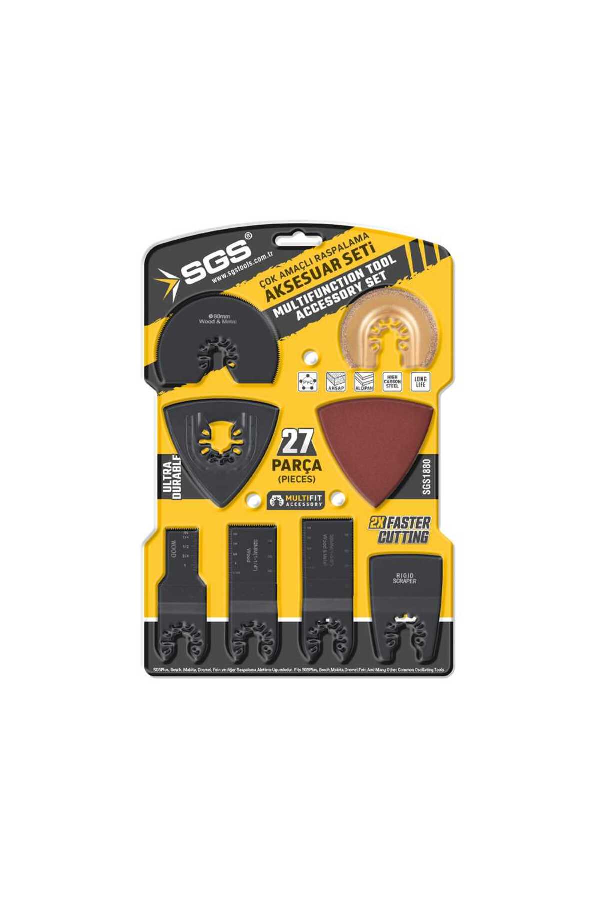 1880 Profesyonel Multı-tools Kesici Ve Raspalama Aksesuar Seti 27 Parça