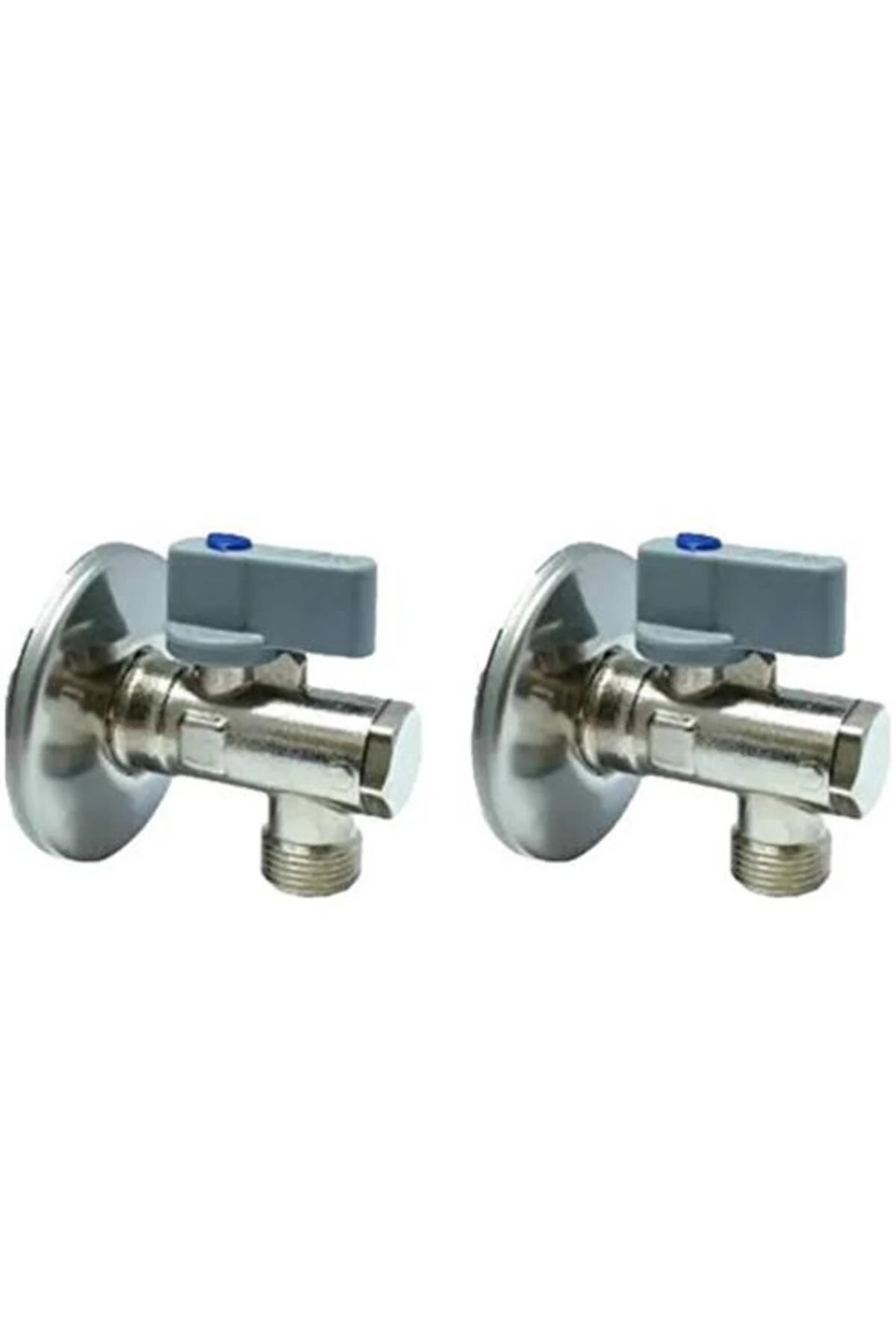 1/2" Filtreli Ara Musluk Krom Volanlı - 2 Adet (Rozet Dahil) 602111043-2