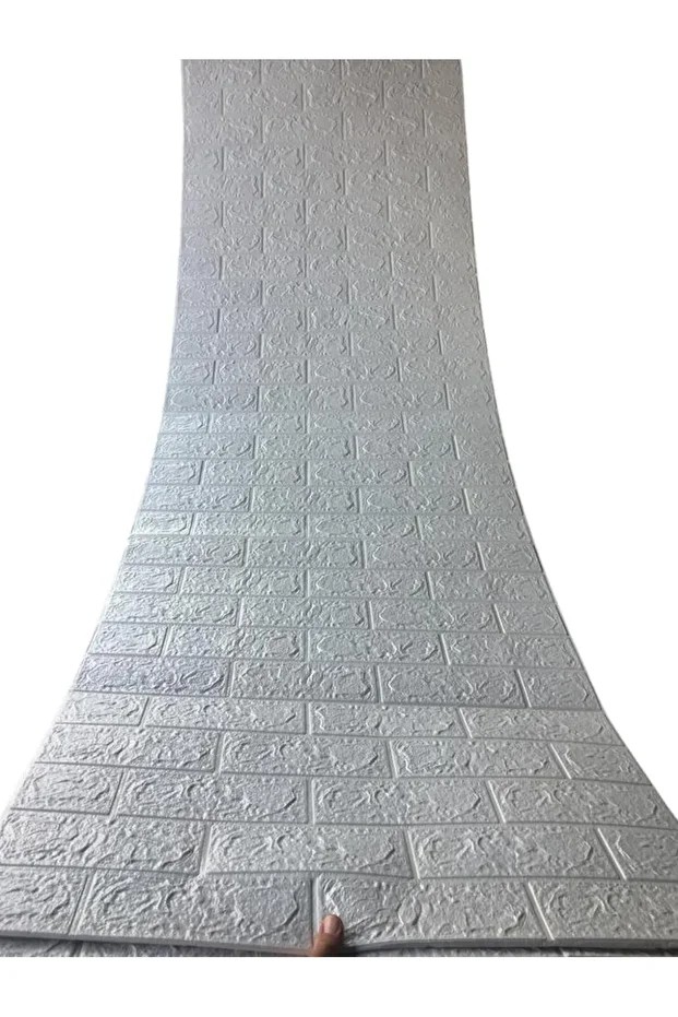 Tek Parça Bütün 70cmx500cm 1 Adet Krem Yapışkanlı Kesilebilir Silinebilir D Duvar Kağıdı Paneli