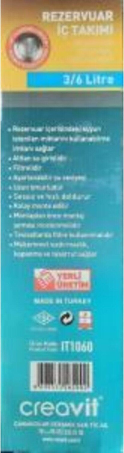 Klozet Iç Takım Çift Kademeli Basmalı Sistem IT1060 3/6 L