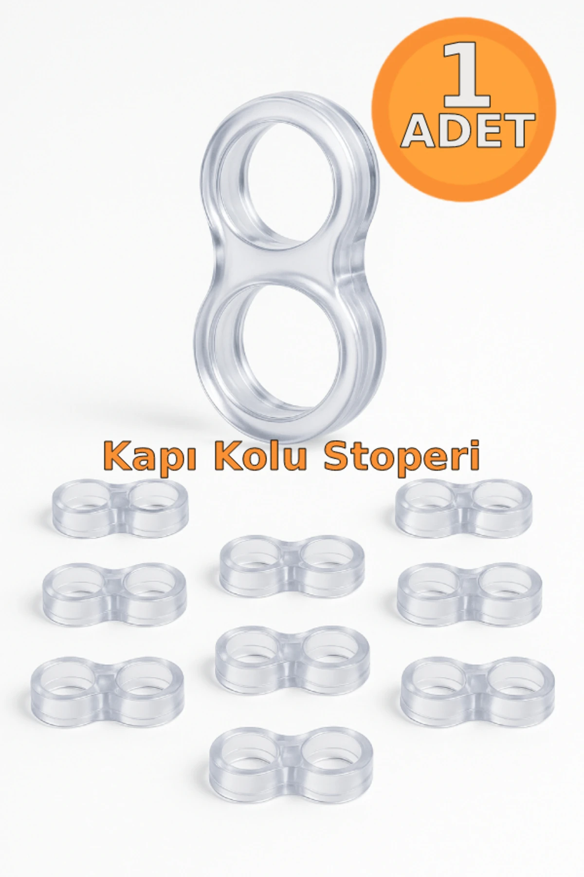 1 Adet Stoper Kapı Kolu Pencere Stoperi, Duvar Koruyucu Tampon, Silikon Durdurucu