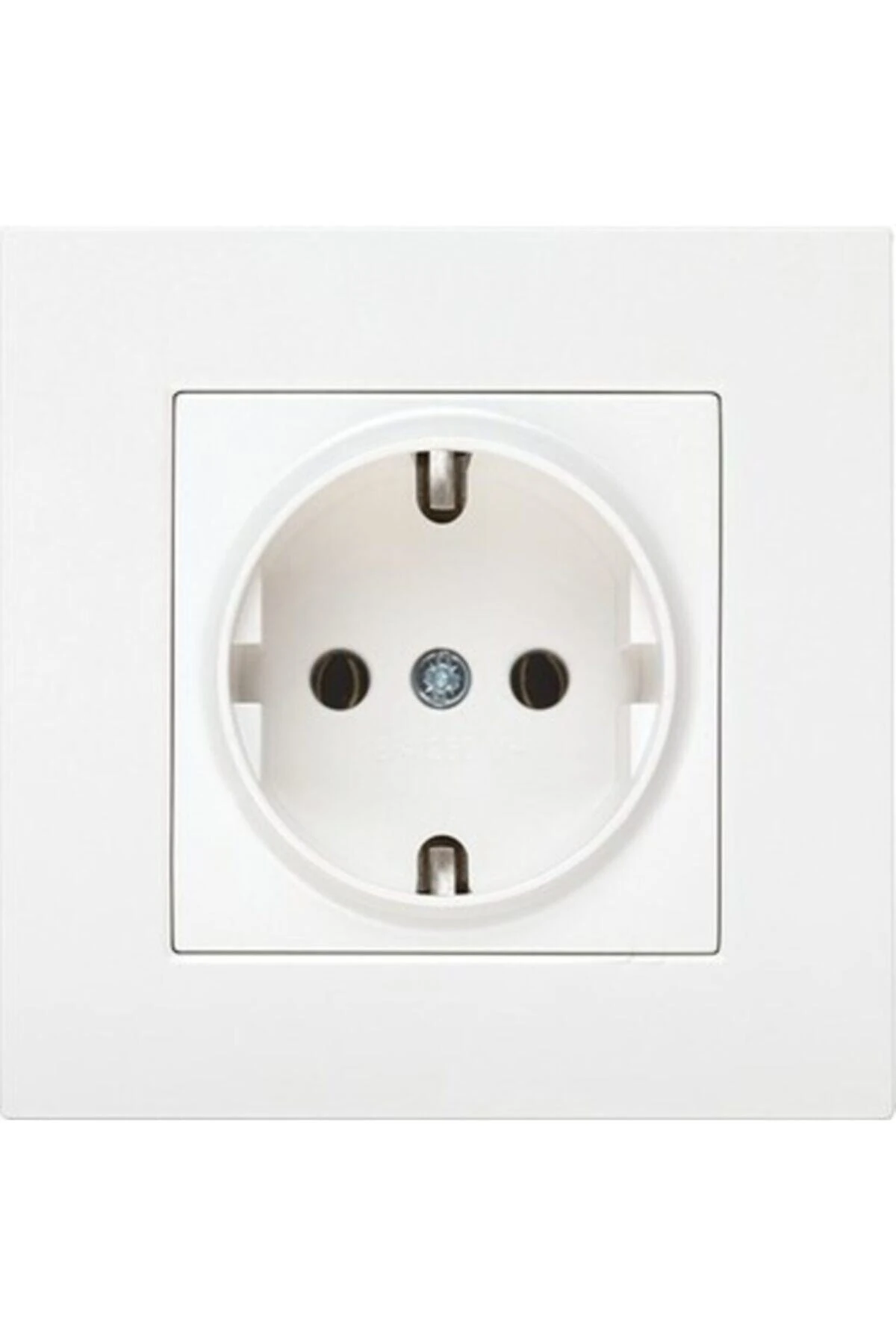 Karre Serisi Topraklı Priz Ve Tekli Çerçeve