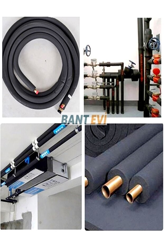 Kauçuk Boru İzolasyonu 1.1/4" İç Çap 42mm, 13mm Et Kalınlık, 2metre Boru Kılıfı