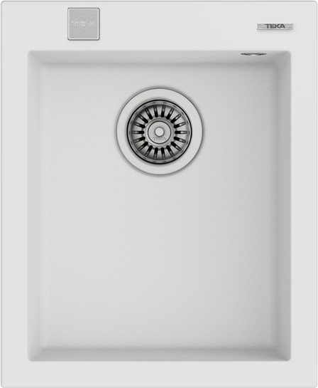 FORSQUARE 34.40 TG ARTIC WHITE Ankastre Kumanda Sifonlu Granit Eviye Siyah 34 cm 115230014