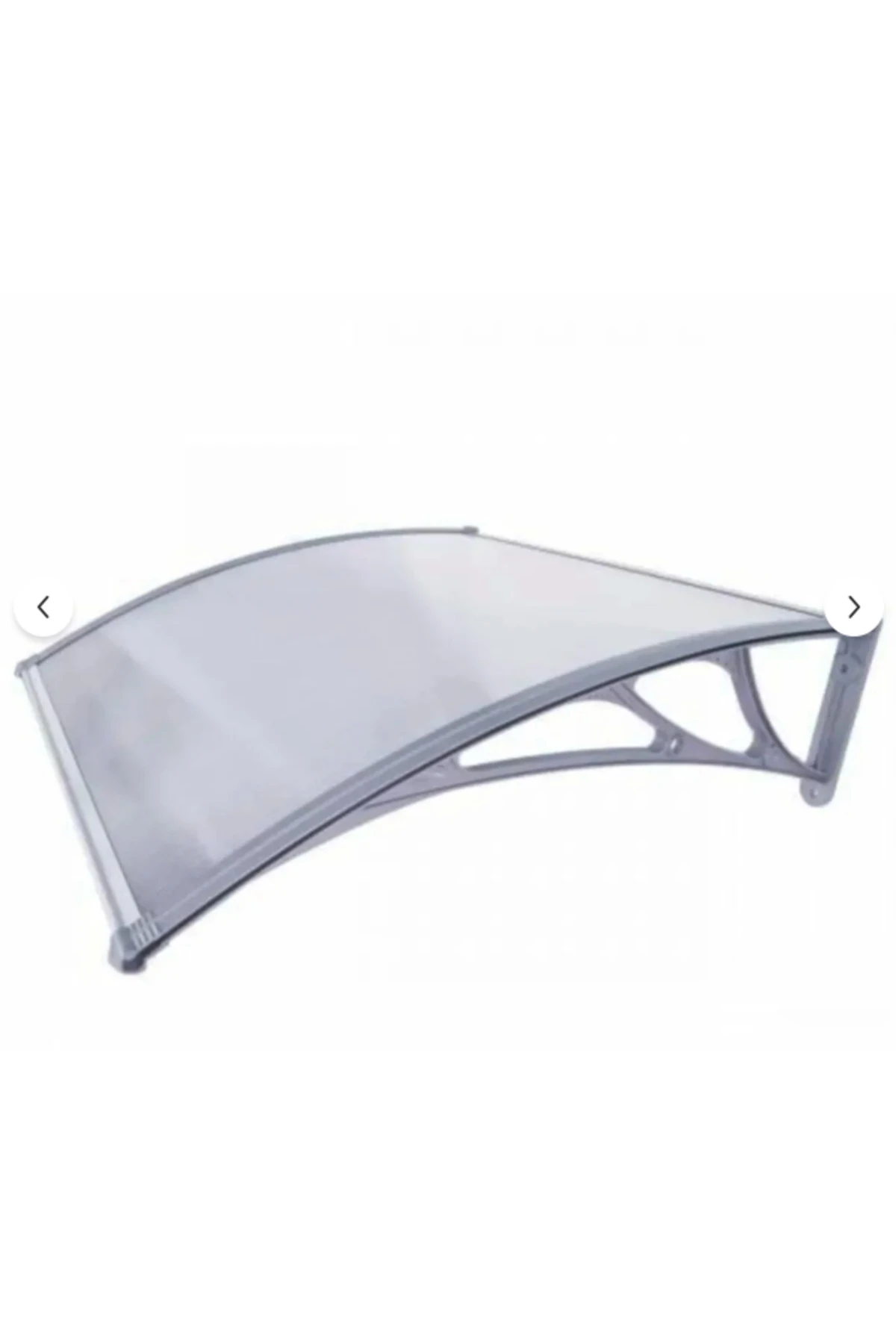 Kapı Pencere Üstü Pratik Sundurma 120 X 60 cm Gri