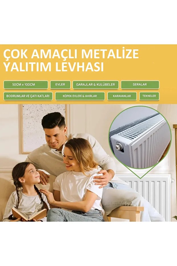 Radyatör Isı Yalıtım Levhası 3mm Petek Arkası İzolasyon Kalorifer Radyatör Arkası Isı Yalıtım 5 Adet