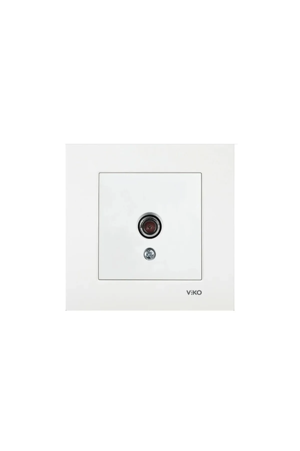 Karre Uydu Prizi F Konnektörlü Çerçeveli - Beyaz 5 ADET