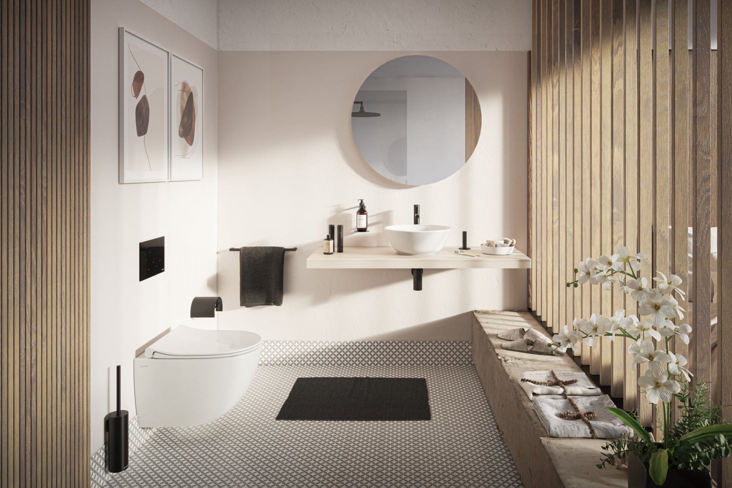 Origin A4512336 Lavabo Sifonu, T Tipi, Mat Siyah