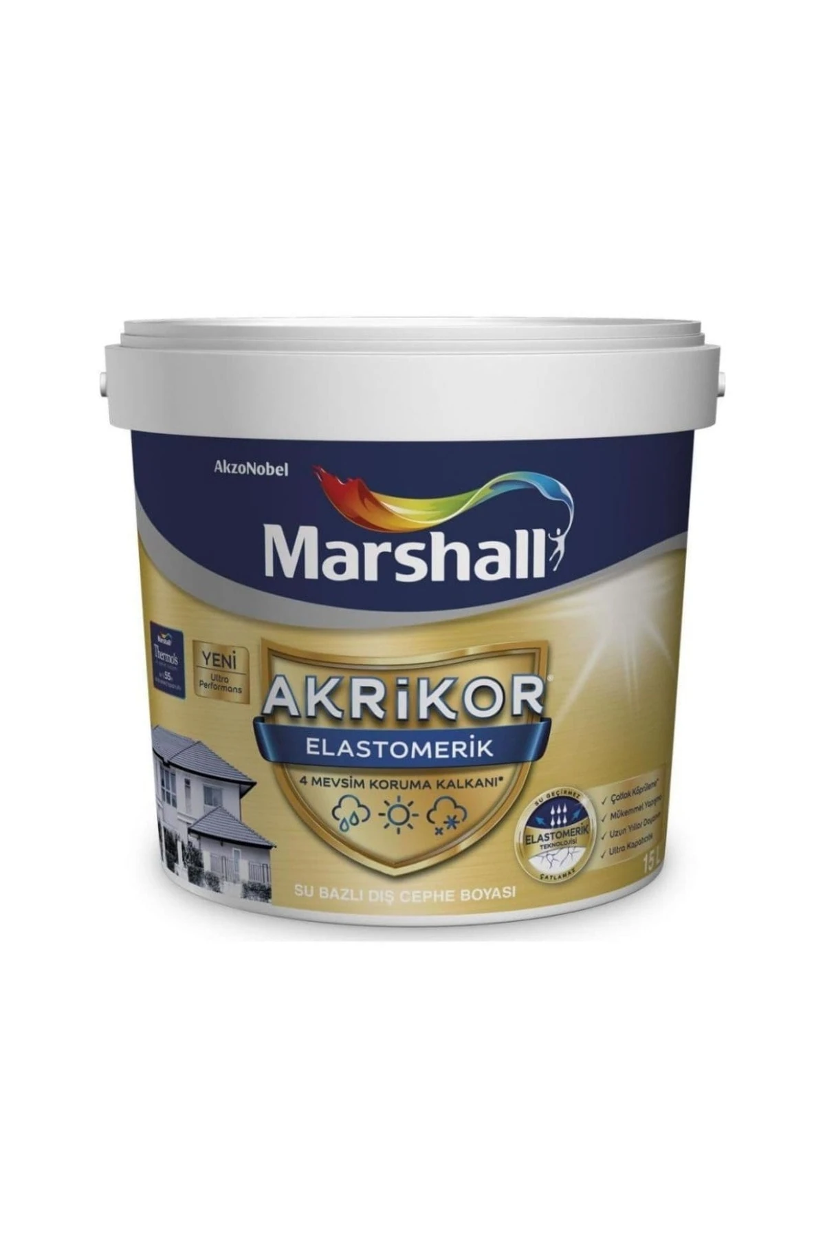 Akrikor Elastomerik Dış Cephe Boyası S9 15lt