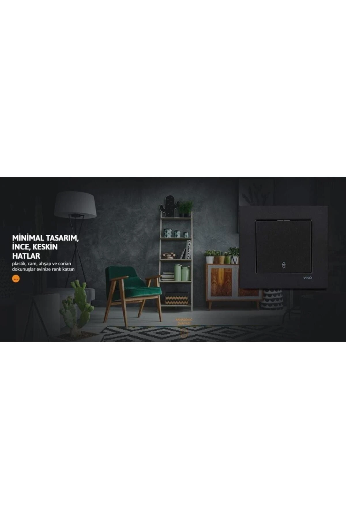 Viko Novella Siyah Renkli Vavien Anahtar Çerçeve Dahil Siyah