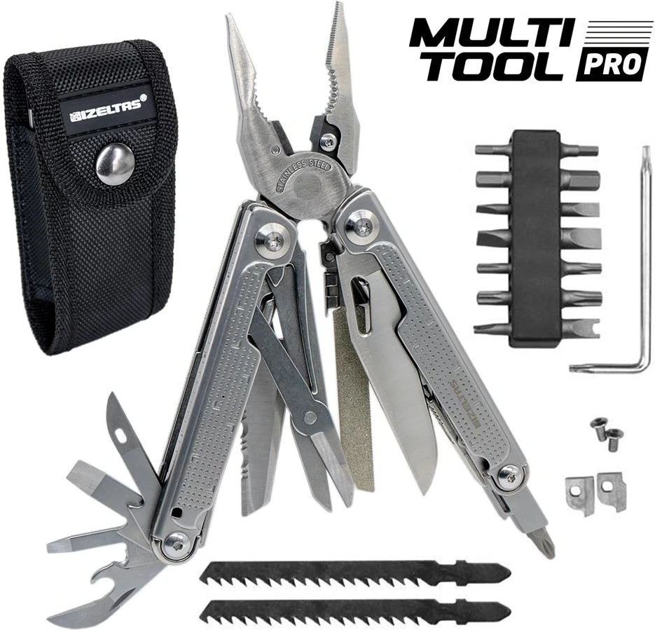 Izeltaş Multi Tool Pro 15 Fonksiyonlu Çok Amaçlı El Aleti 180 mm