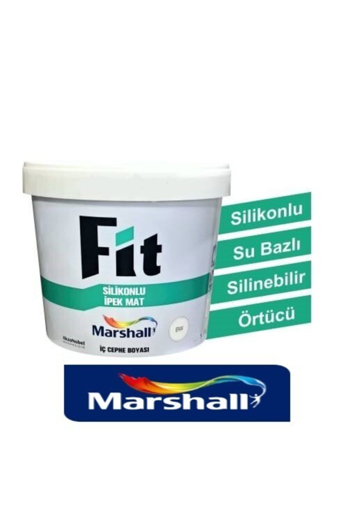 Fit Silikonlu Ipek Mat Su Bazlı-silinebilir 10kg-iç Duvar Boyası-kokusuz