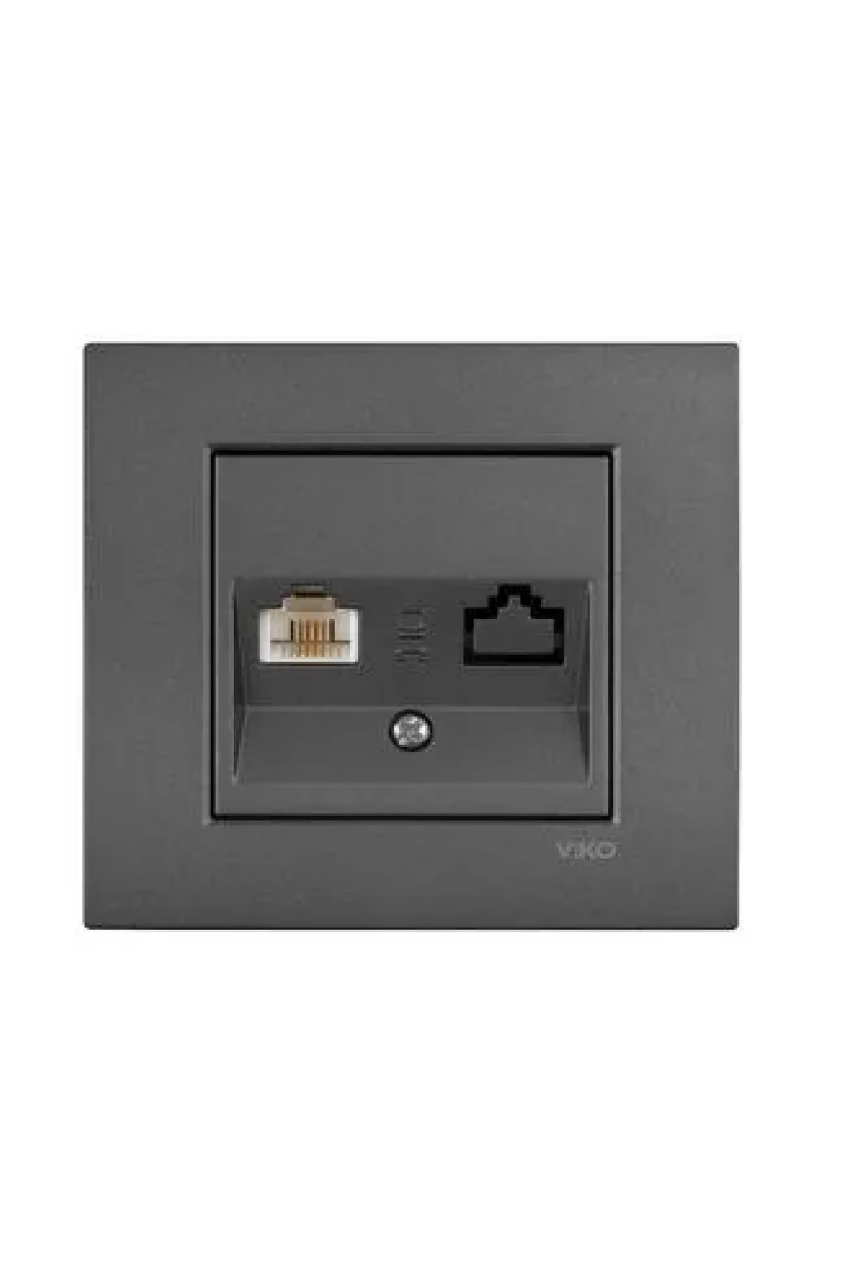 NOVELLA TELEFON PRİZİ 1XRJ12 FÜME (ÇERÇEVE DAHİL)