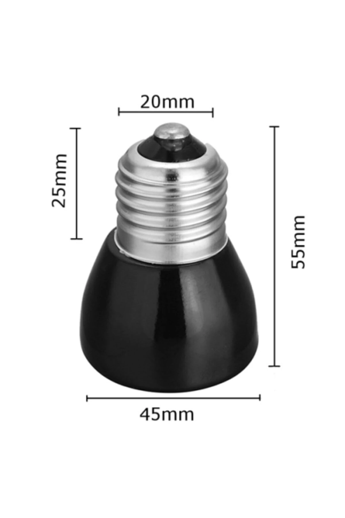 Seramik Isı Lambası Kuluçka Isıtıcı 50w Kızılötesi Isıtıcı Izolasyon