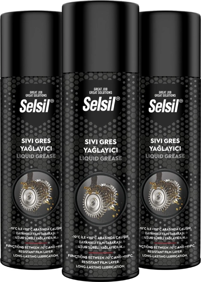 Sıvı Gres Yağlama Spreyi 500 ml (3 Adet)