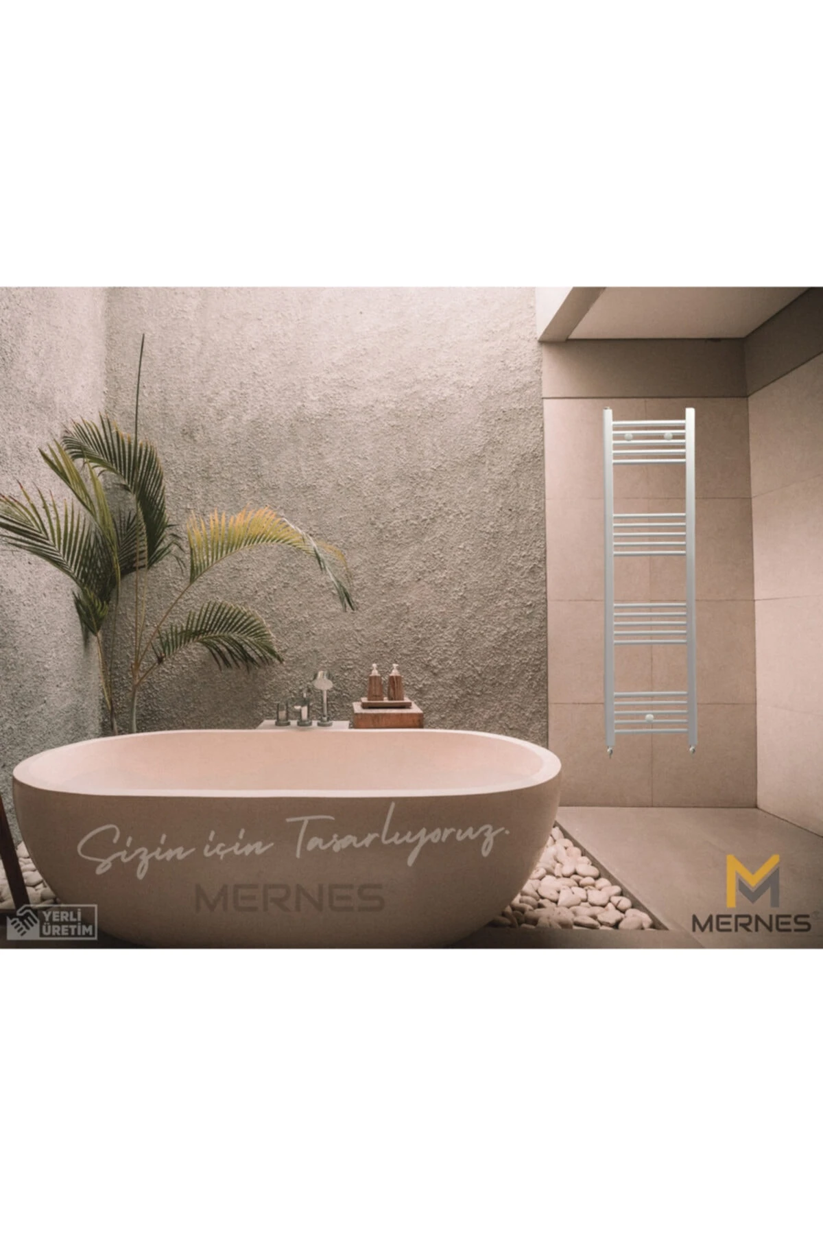 400x1500mm Havlupan Radyatör Beyaz Renk 20 Borulu Mnb4720 Boru Çapı 21mm.