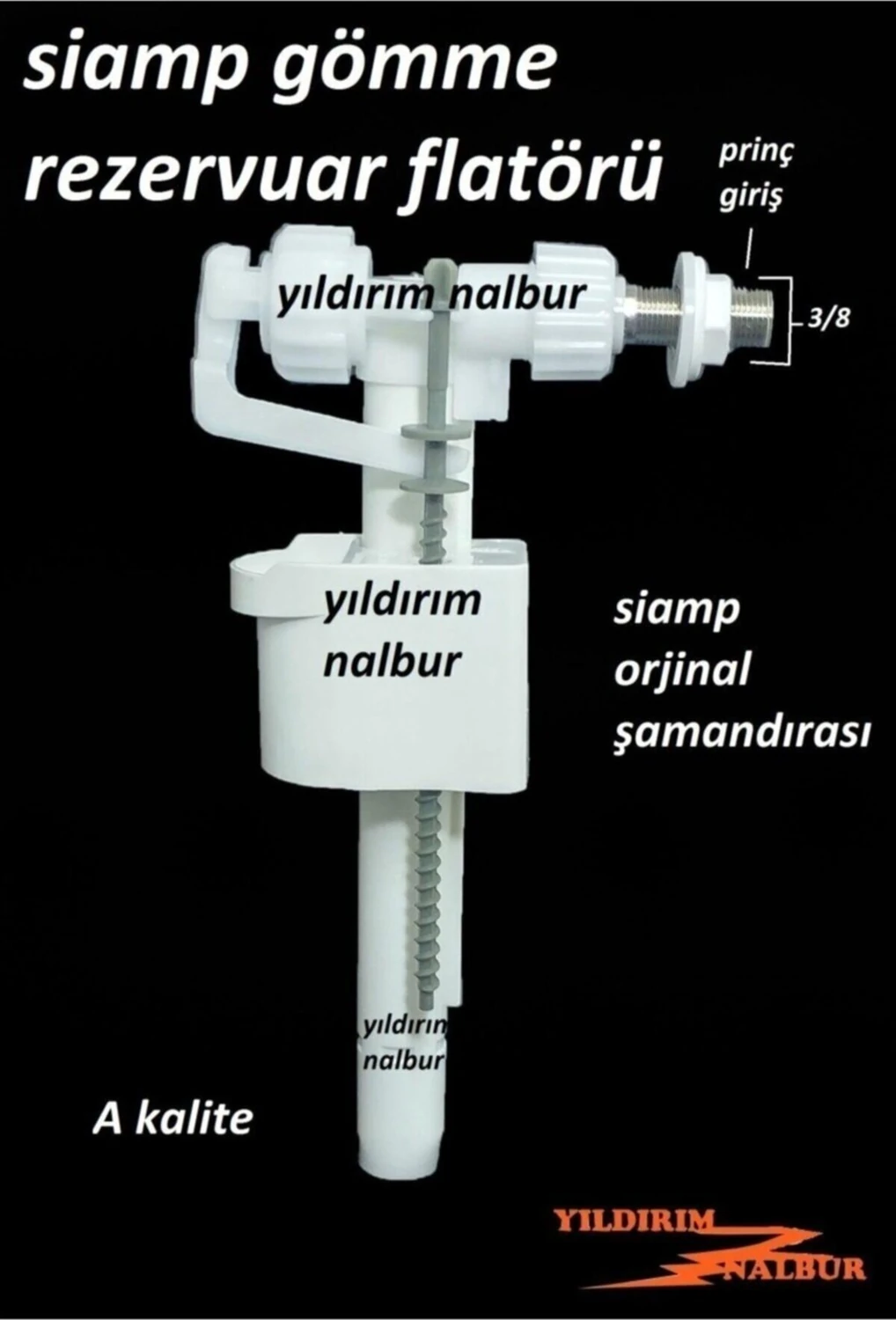 Beyaz Siamp Gömme Rezervuar Flatörü Şamandırası