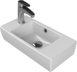 Seramik  Cerastyle (City) Dar Alanlar Için Özel Lavabo 25X50 (Sol)