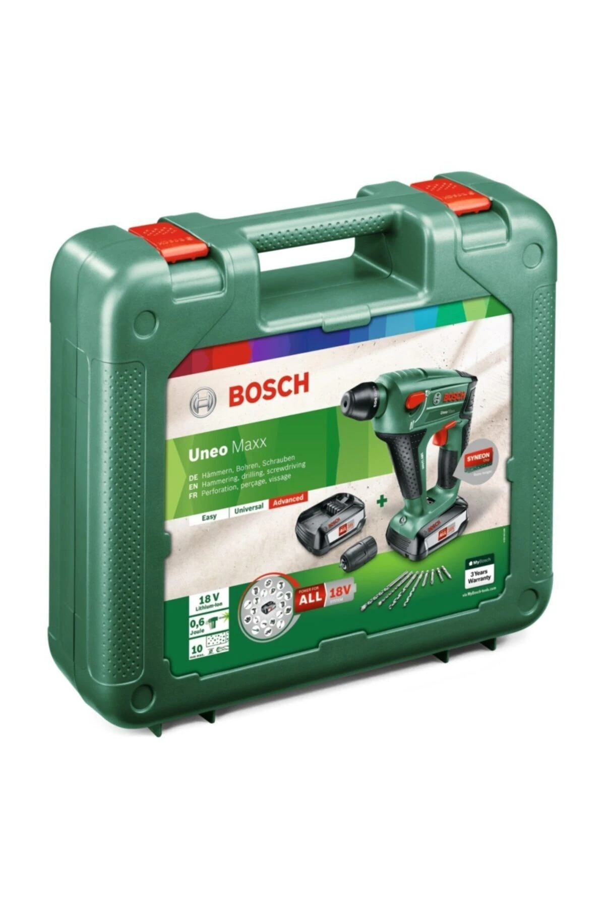 Uneomaxx 18v 2,5 Ah Çift Akülü Kırıcı Delici