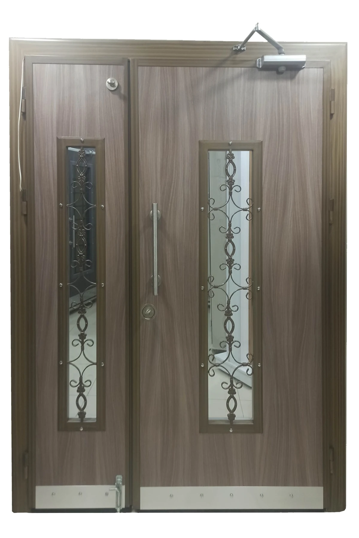 Celik Kapi Eskitme Kasalı Kabartmalı Model Apartman Giriş Kapısı, Dış Mekan Kapısı Sol Açılım