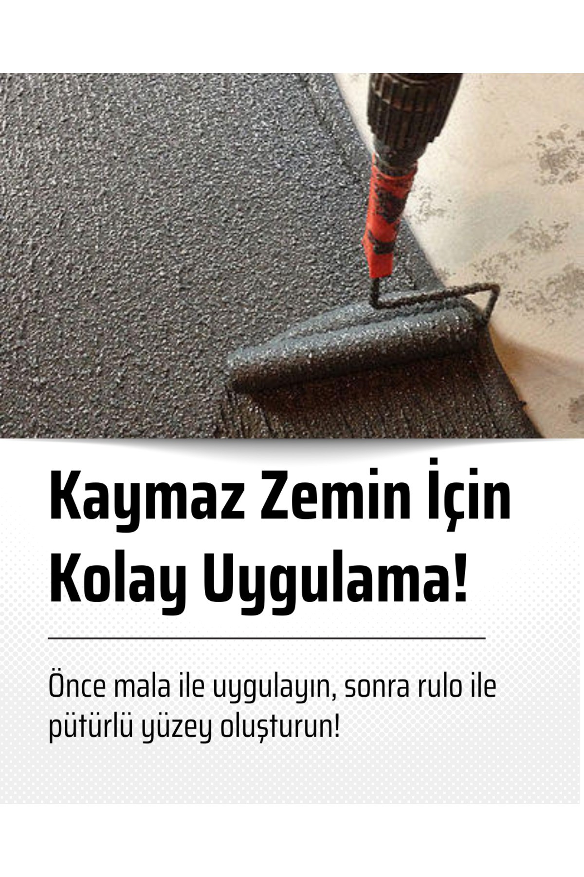Kaydırmaz Kalın Pürüzlü Zemin Boyası (Ağır Araç Trafiğine Uygun)