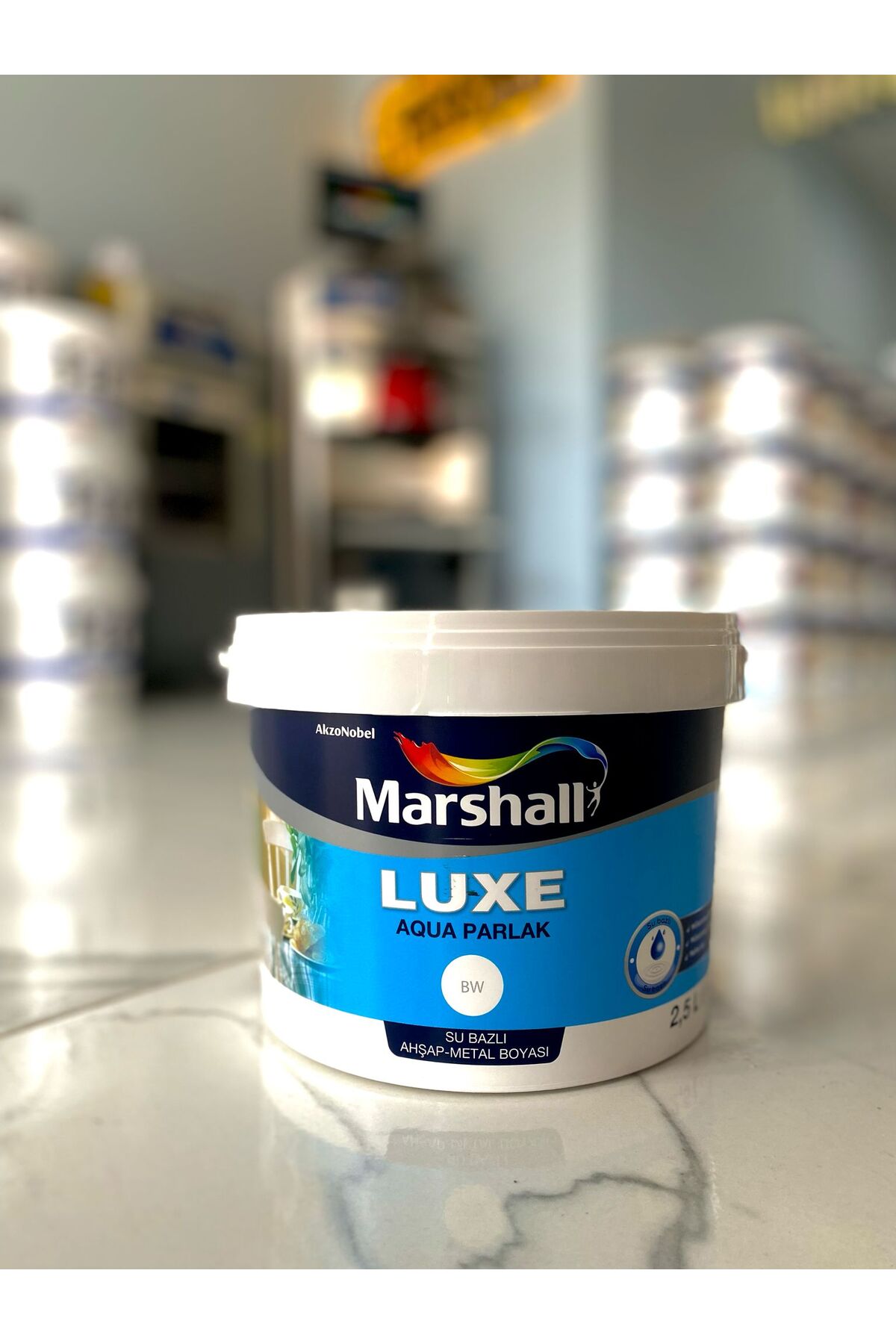 MARSHALL LUXE AQUA PARLAK SU BAZLI BOYA 2,5 L