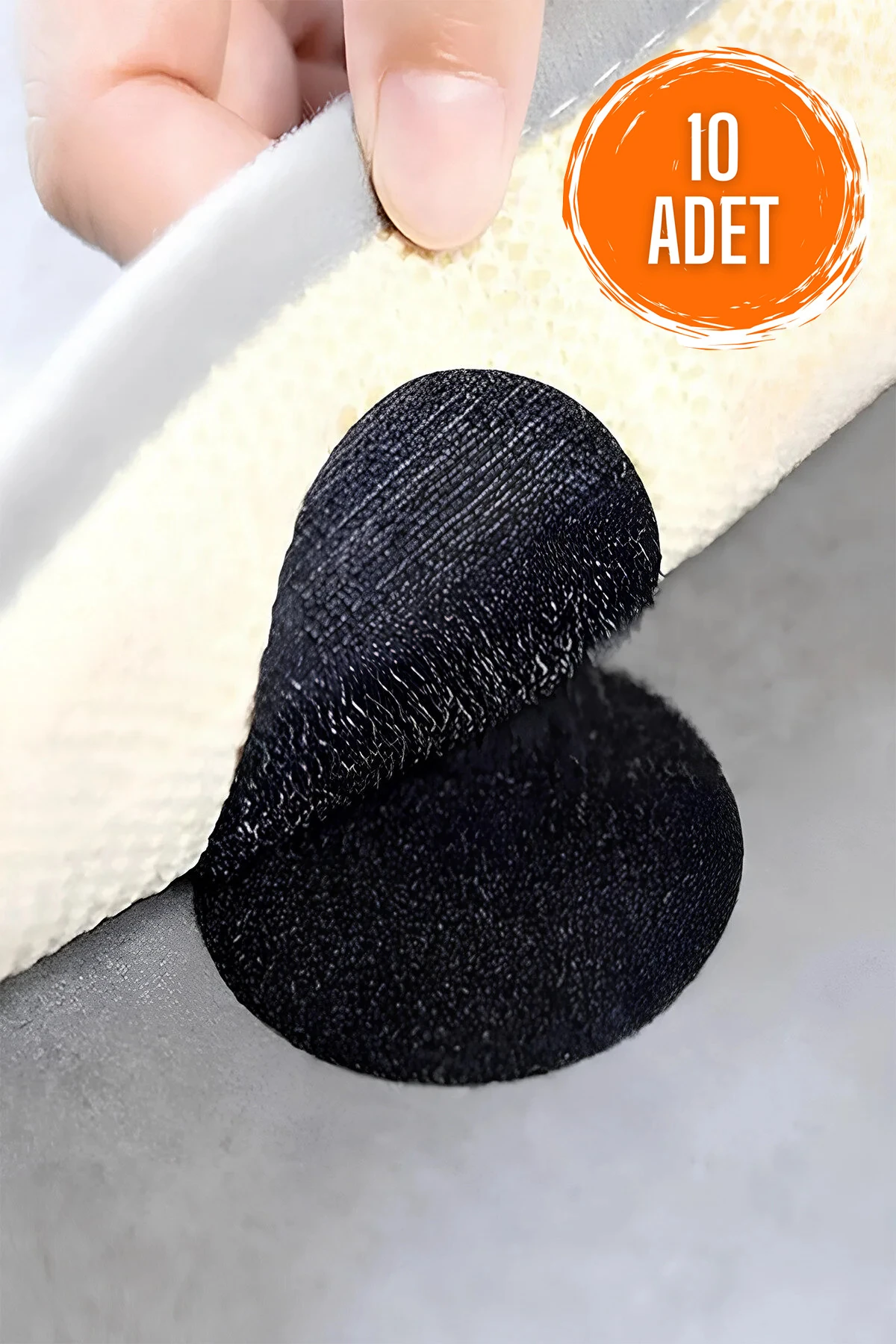 Halı Kilim Kaydırmaz 10'lu Cırt Cırtlı Bant Sandalye Örtüsü Nevresim Paspas Sabitleyici