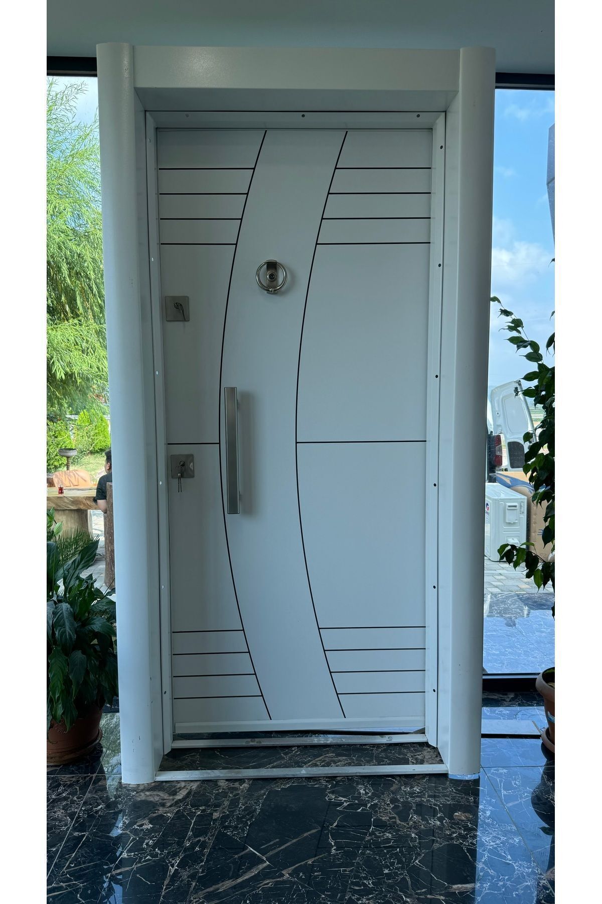 ANKA ÇELİK KAPI RUSTİK EKONOMİK SAĞ AÇILIM KALE MONOBLOK KİLİT İÇ MEKAN KAPISI