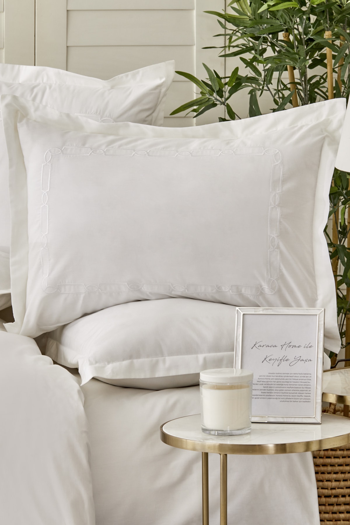 White Collection Nimes %100 Pamuk Çift Kişilik Nevresim Takımı