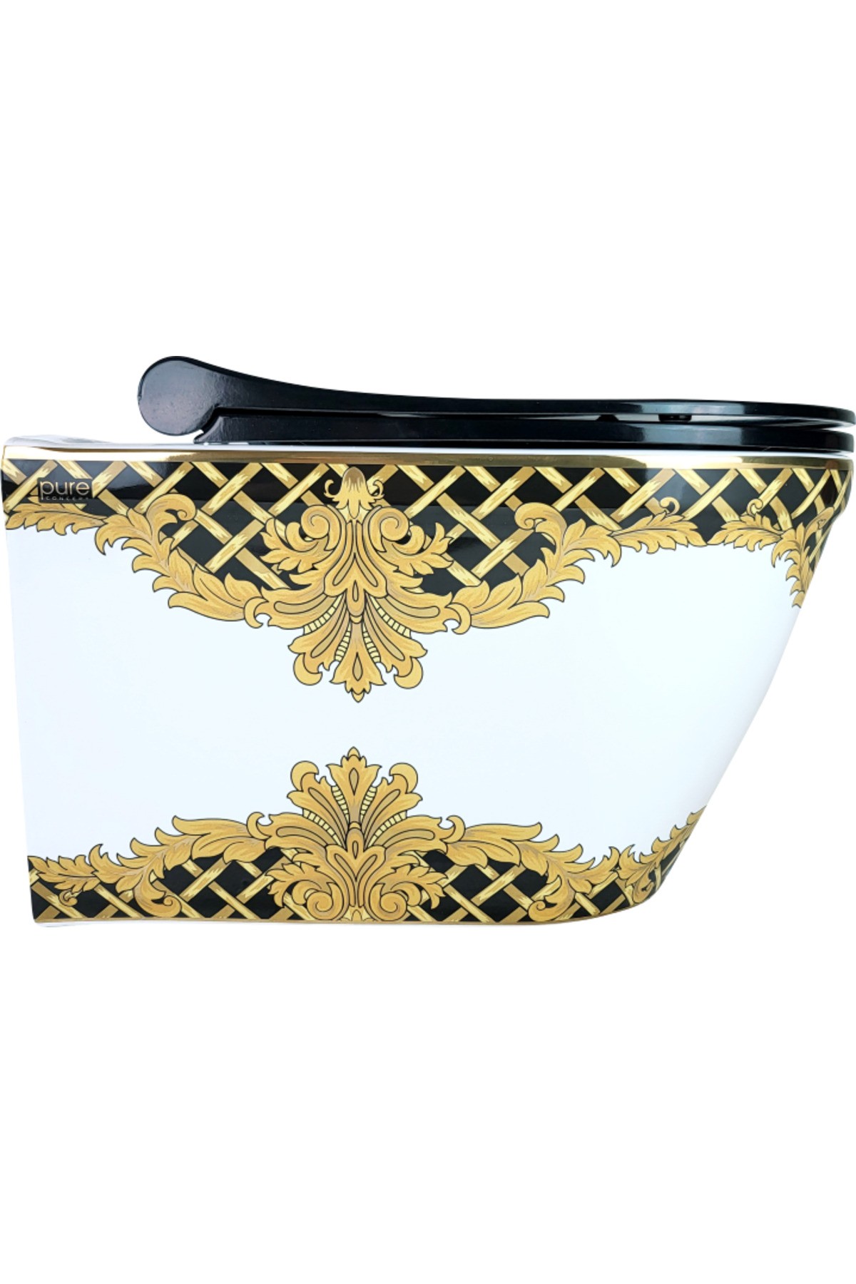 Pure Whıte Gold Kleopatra Kanalsız Asma Klozet Wh-296 Soft Kapak