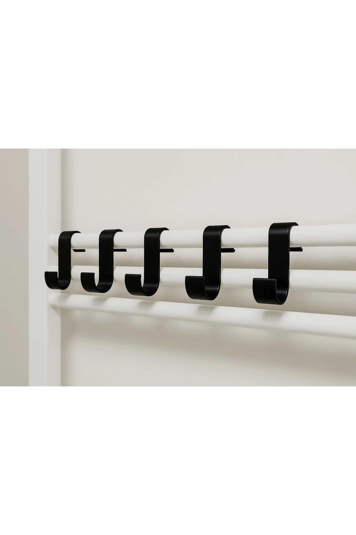 Havlupan askı aparatı, 5 adet, havlu ve bornoz askısı, havlu askısı, banyo toparlayıcı