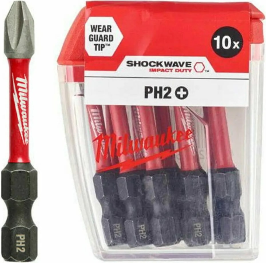 Bits Uç Ph2 50 mm 10'lu Paket Shockwave