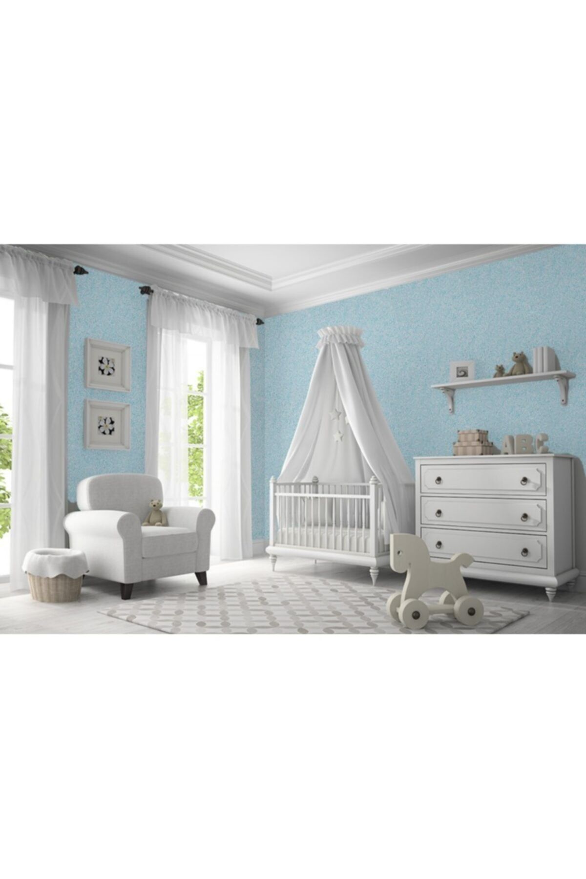 Isı Ve Ses Yalıtımlı Canlı | Ipek | Dekoratif Sıva Pearl-18 | Turkuaz