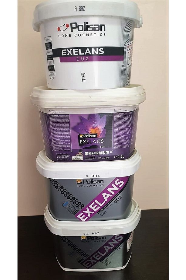 Dış Cephe Boyası-exelans Düz-2,5 Litre(3,5KG.)-cd-8205 Bulut Grisi
