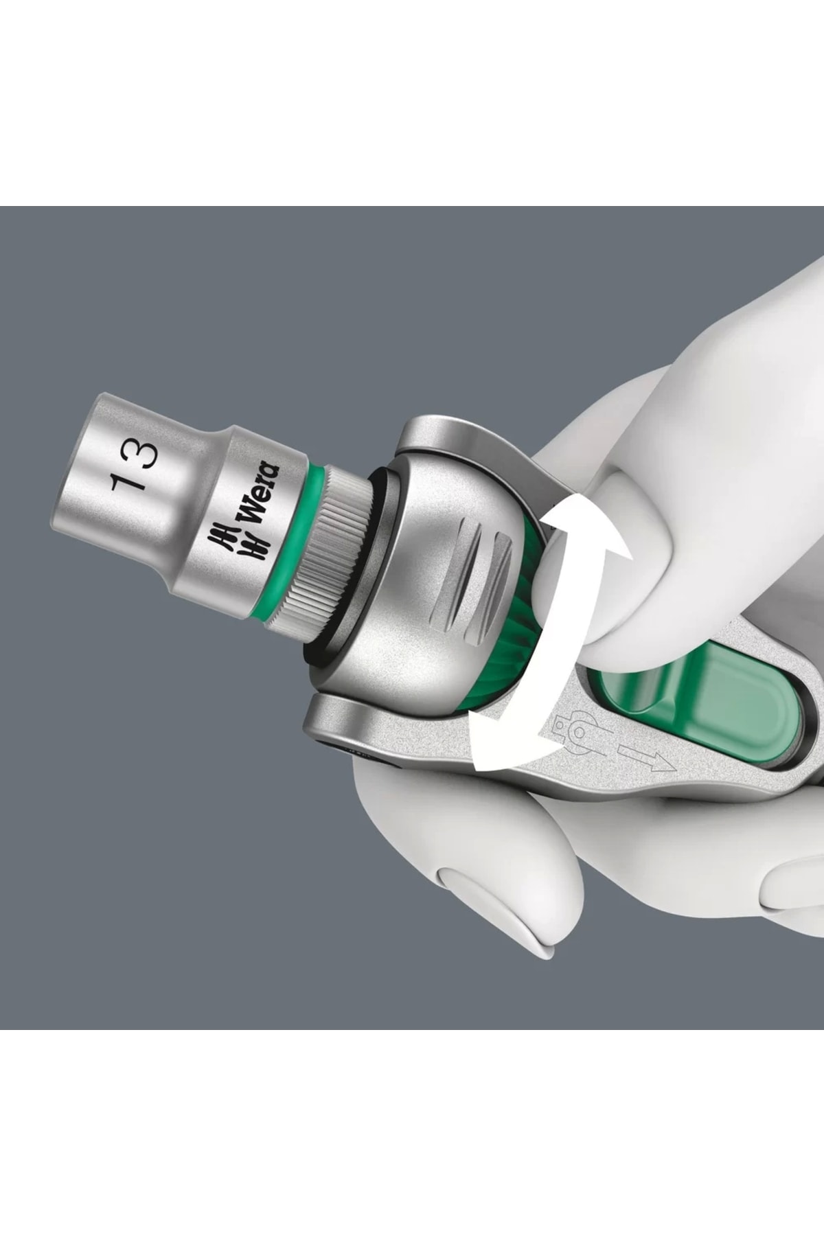 WERA 8000 A Cırcır Kol Zyklop 1/4" 05003500001