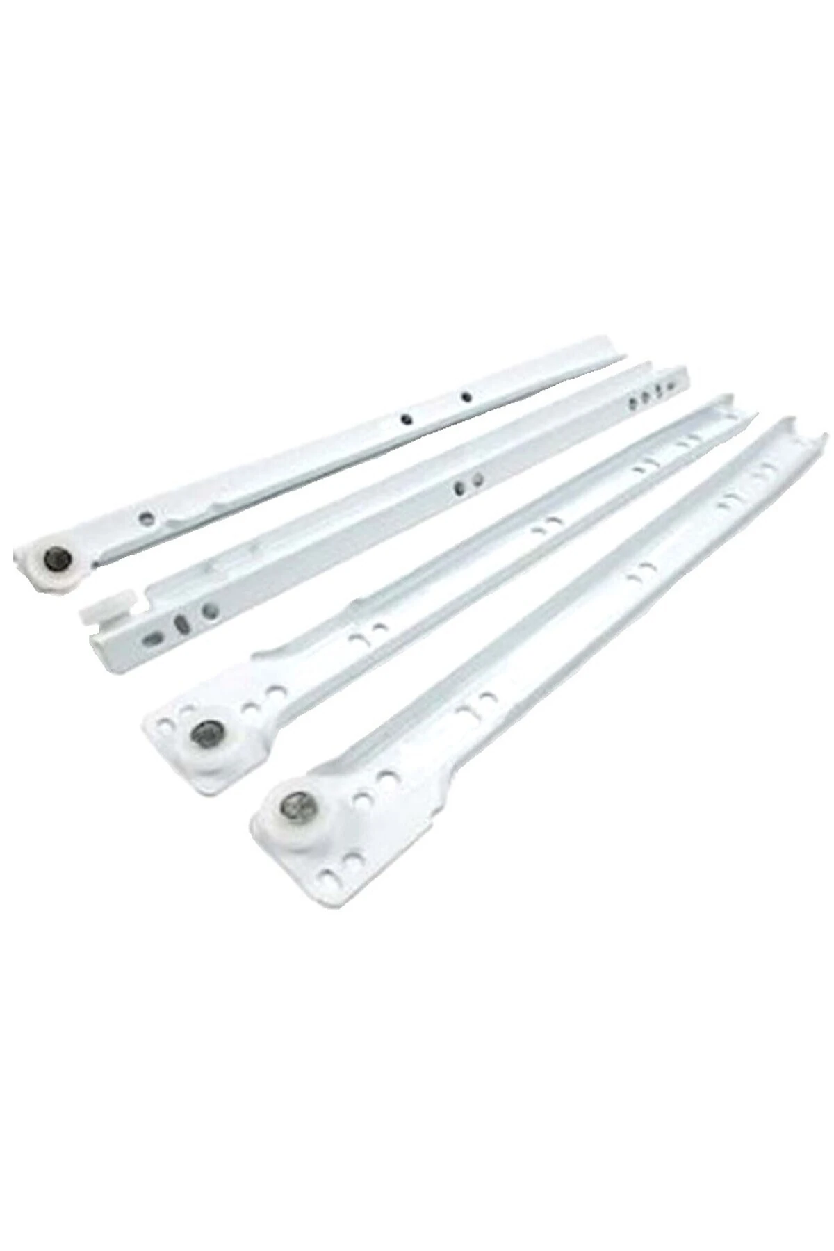 Klasik Çekmece Rayı -Beyaz -25cm - 1Takım Vida HEDİYELİ