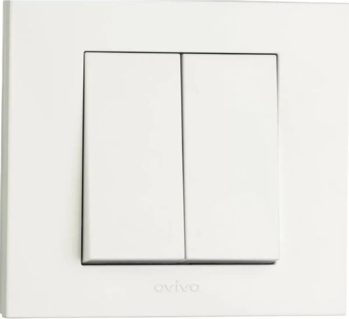 Grano Beyaz Komütatör (Ikili Anahtar) 9'lu Paket (Çerçeve Dahil)