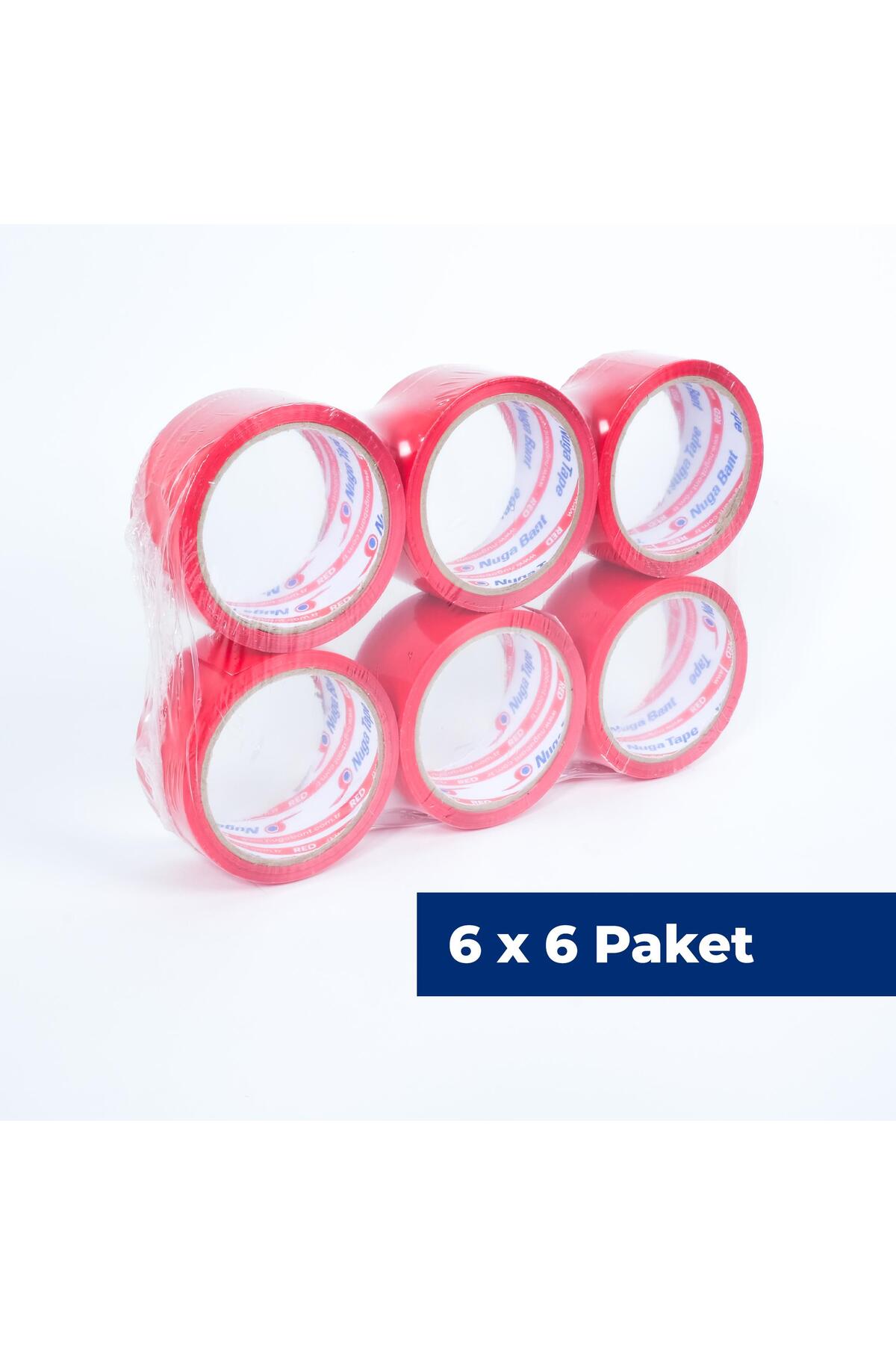 45 Mm X 40 Metre Kırmızı Koli Bandı 36 Adet