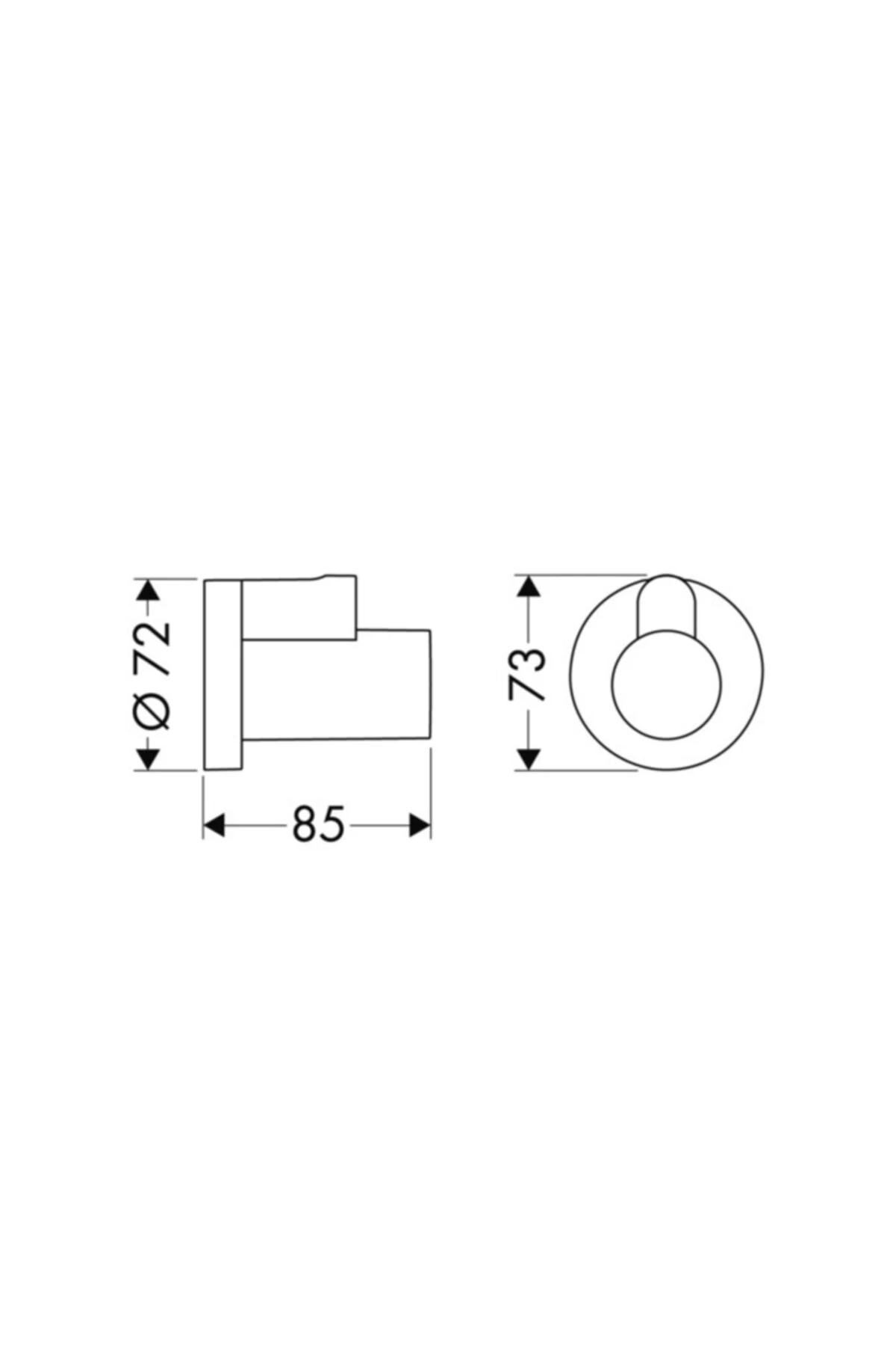 Unıversal Ara Musluk Kapagı Krom 13950000