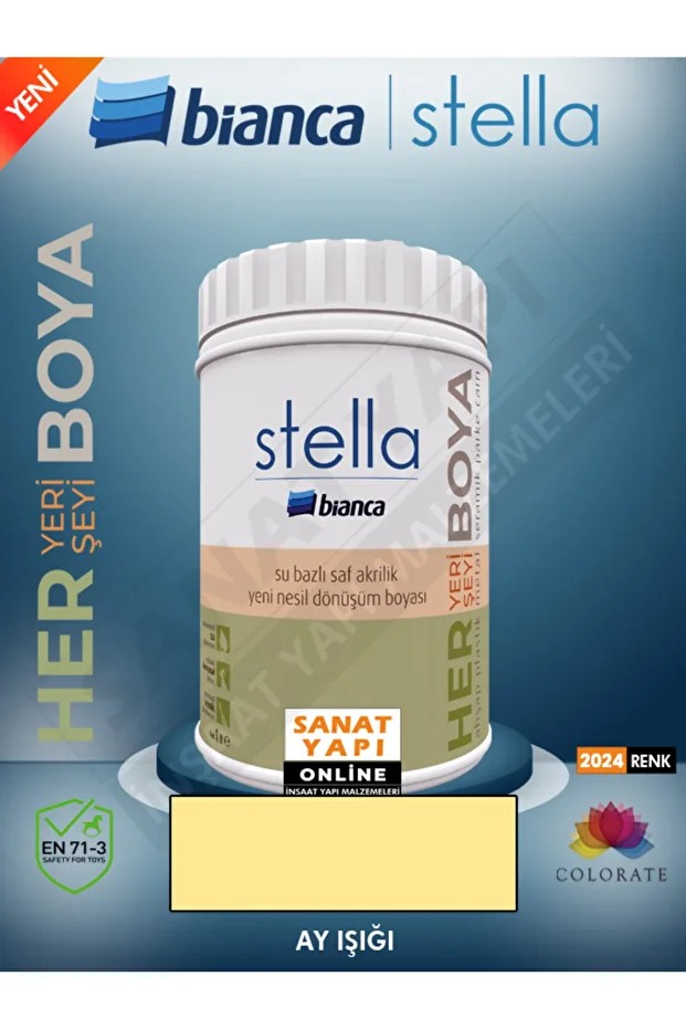 Stella Su Bazlı Saf Akrilik Boya - Ayışığı