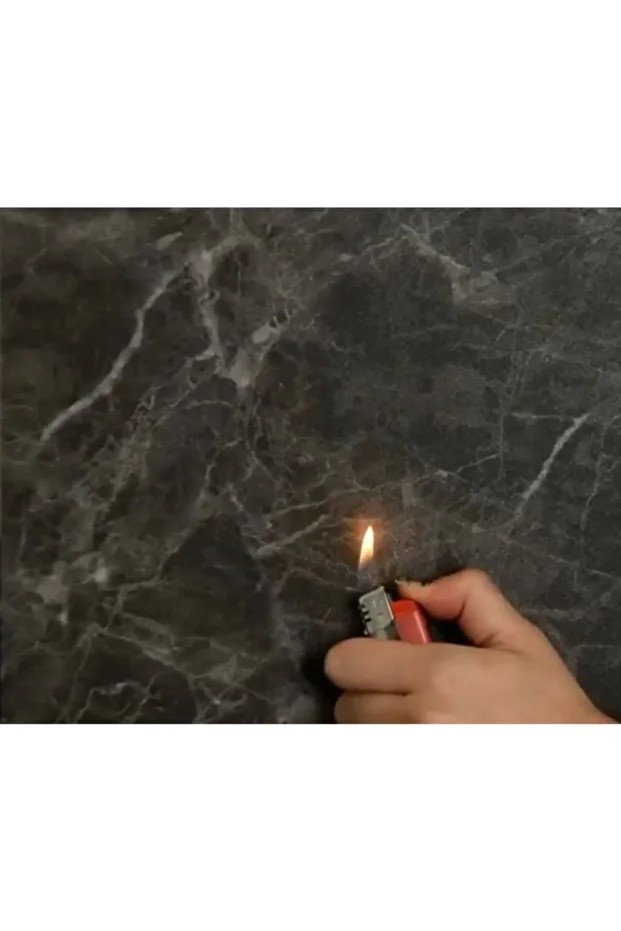 Yapışkanlı Siyah Esnek Pvc Mermer Döşeme Paneli 1,08 M2 Nwyp11