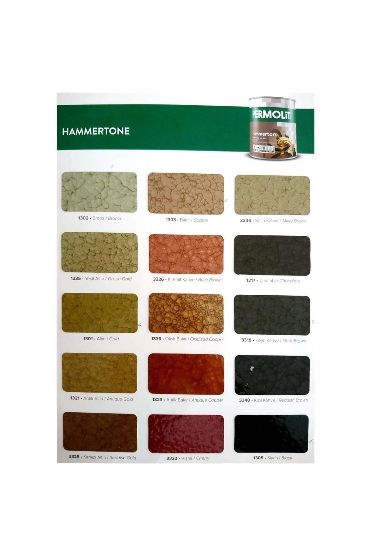 Hammerton Dekoratif Metal Boyası ALTIN 0.75 Lt.