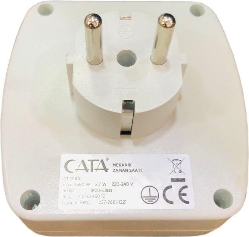 CT-9180 Mekanik Yeni Nesil Minimal Tasarım Zaman Ayarlı Priz