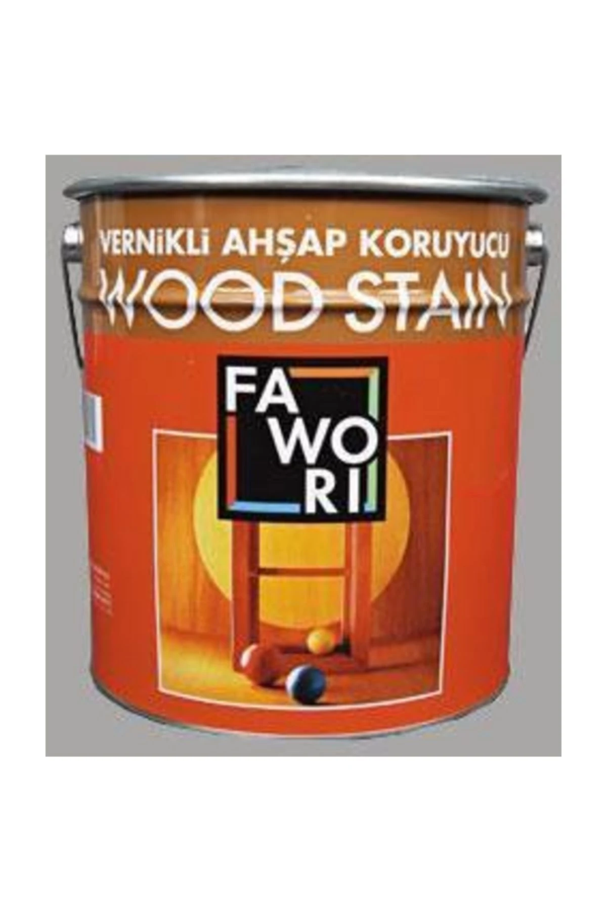 Wood Stain Vernikli Ahşap Koruyucu 12 Lt Açık Meşe