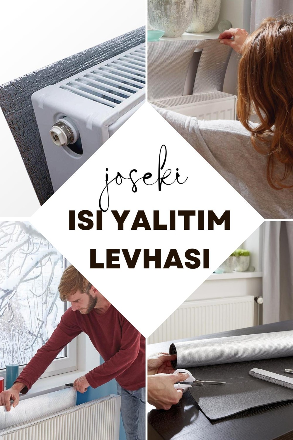 4 Adet Kalorifer Radyatör Arkalığı Enerji Tasarruf Petek Arkası Isı Yalıtımı Yansıtıcı Plaka Levhası