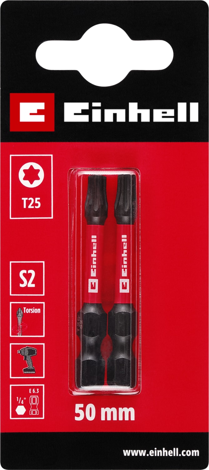 EİNHELL Torx Bits Uç 50 mm T25 S2 2 Adet